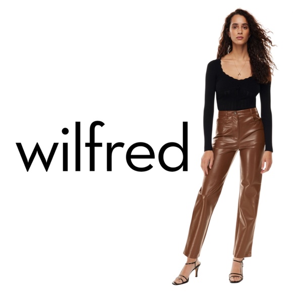 Wilfred Pants & Jumpsuits Wilfred The Melina Pant Highwaisted Vegan